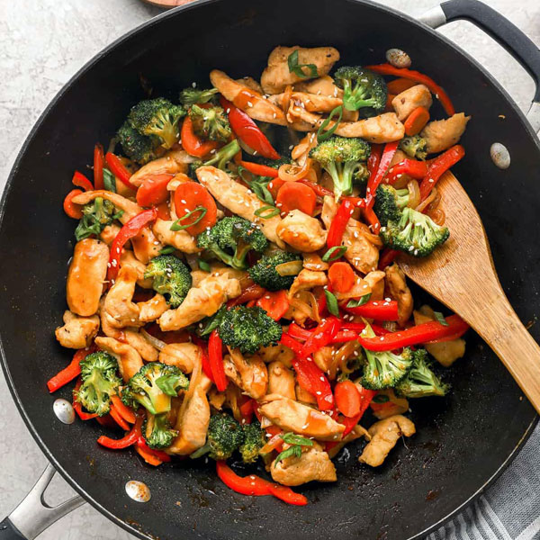 East Asian-style Vegetarian Teriyaki Stir Fry